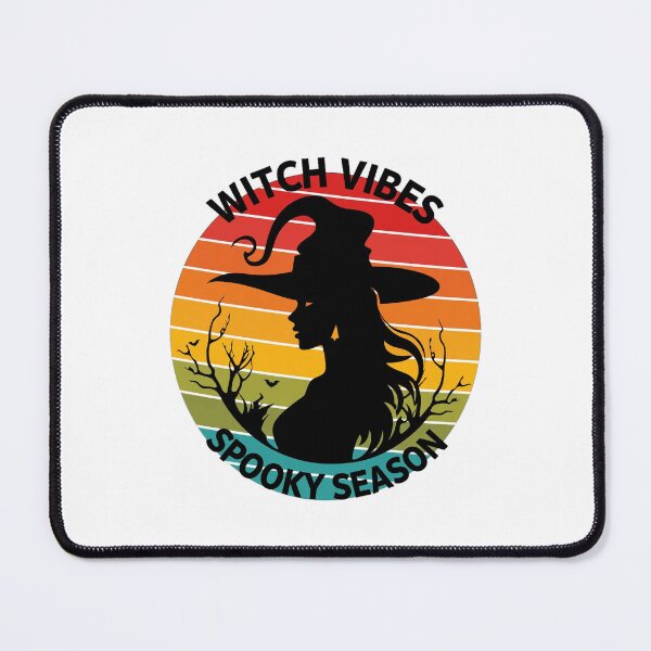 Item preview, Witch Vibes Spooky Season Retro Sunset Witch designed and sold by Custom Crest.