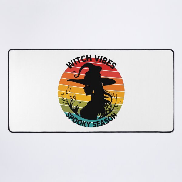 Item preview, Witch Vibes Spooky Season Retro Sunset Witch designed and sold by Custom Crest.