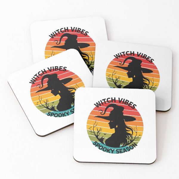 Item preview, Witch Vibes Spooky Season Retro Sunset Witch designed and sold by Custom Crest.