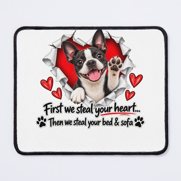 Item preview, Funny Boston Terrier Dog Sofa Quote designed and sold by luu phong.