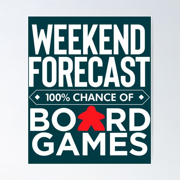 Item preview, Weekend Forecast Board Games designed and sold by AmelindaSmith.