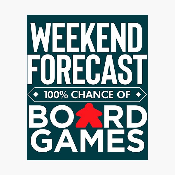 Item preview, Weekend Forecast Board Games designed and sold by AmelindaSmith.