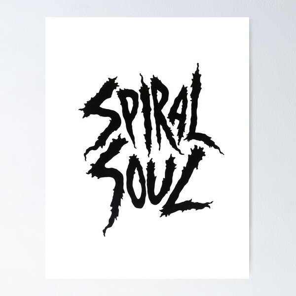 Item preview, Spiral Soul Hand Lettering Art - Bold Black Ink Typography designed and sold by Qubivibe.