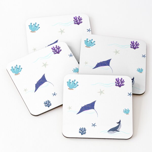 Item preview, Cute Ocean Animals Underwater Pattern designed and sold by Ceylo Art.