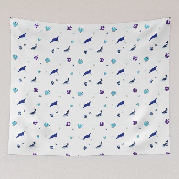 Item preview, Cute Ocean Animals Underwater Pattern designed and sold by Ceylo Art.