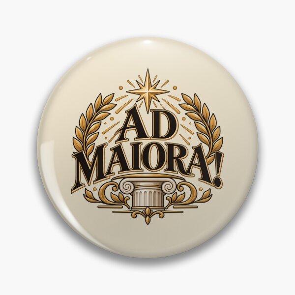 Item preview, Ad Maiora Latin Quote – Inspirational Classical Roman Laurel Design designed and sold by MetaModel Editions.