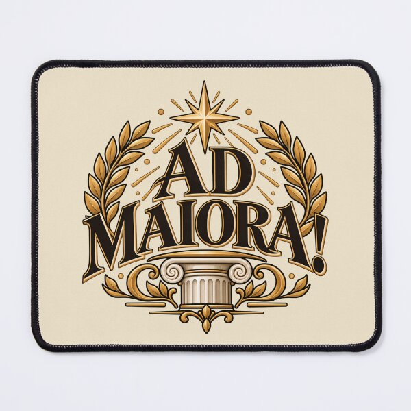 Item preview, Ad Maiora Latin Quote – Inspirational Classical Roman Laurel Design designed and sold by MetaModel Editions.