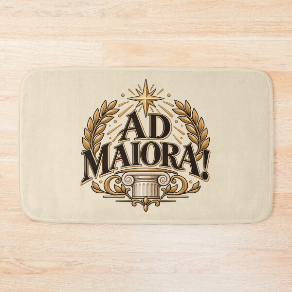 Item preview, Ad Maiora Latin Quote – Inspirational Classical Roman Laurel Design designed and sold by MetaModel Editions.