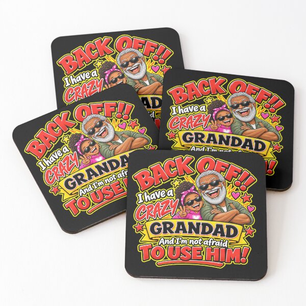 Item preview, Funny Crazy Grandad & Granddaughter Gift – Back Off Grandad designed and sold by mygiftideas.