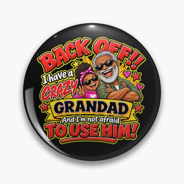 Item preview, Funny Crazy Grandad & Granddaughter Gift – Back Off Grandad designed and sold by mygiftideas.