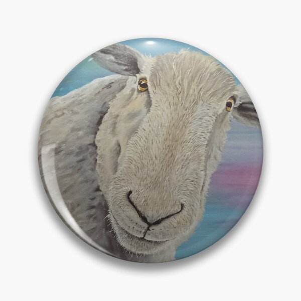 Item preview, The boss, a sheep with an all-knowing gaze designed and sold by daliahsdesigns.