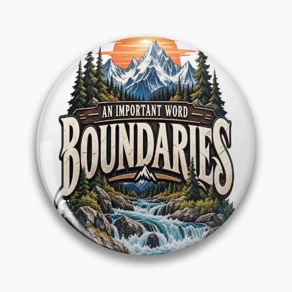 Item preview, Boundaries – Mountain Adventure Vintage Art designed and sold by JanChryzostom.