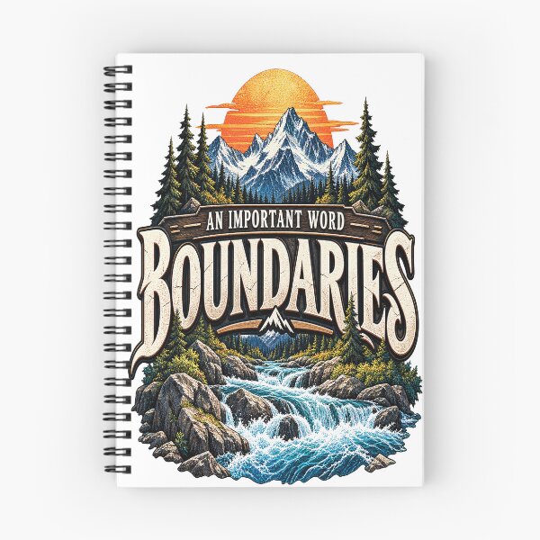 Item preview, Boundaries – Mountain Adventure Vintage Art designed and sold by JanChryzostom.