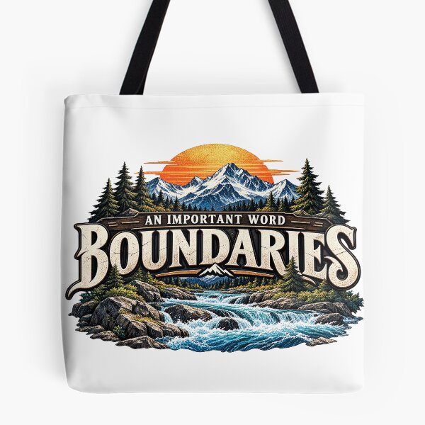 Item preview, Boundaries – Mountain Adventure Vintage Art designed and sold by JanChryzostom.