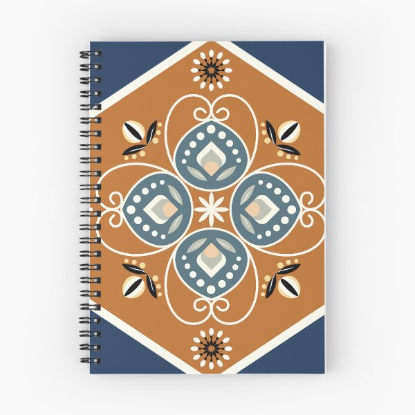 Item preview, Terracotta Floral Geometric Boho Pattern designed and sold by CHANCHANAI.