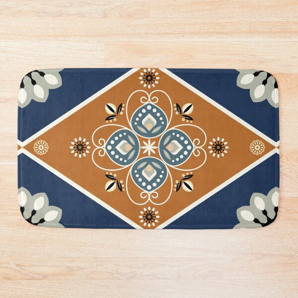 Item preview, Terracotta Floral Geometric Boho Pattern designed and sold by CHANCHANAI.