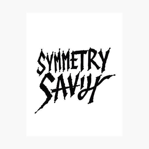 Item preview, SYMMETRY SAVVY: Hand Lettering Tattoo Flash Style Design designed and sold by Qubivibe.