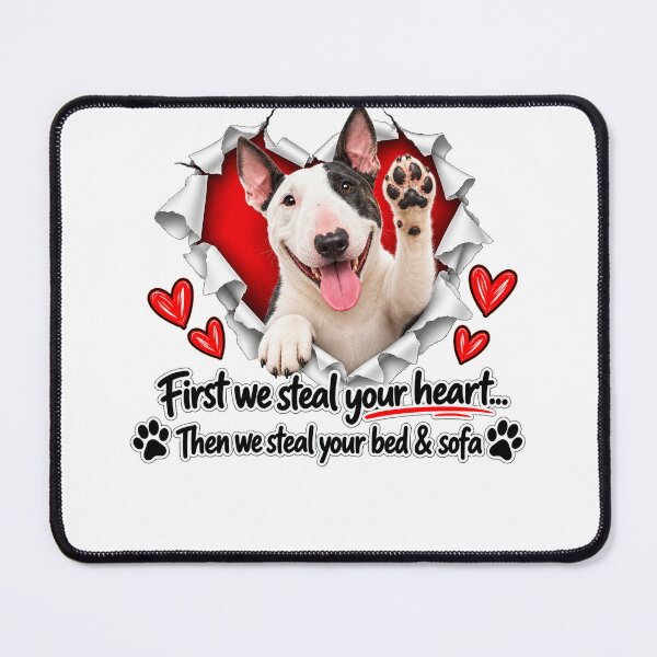 Item preview, Funny Bull Terrier Dog Sofa Quote designed and sold by luu phong.