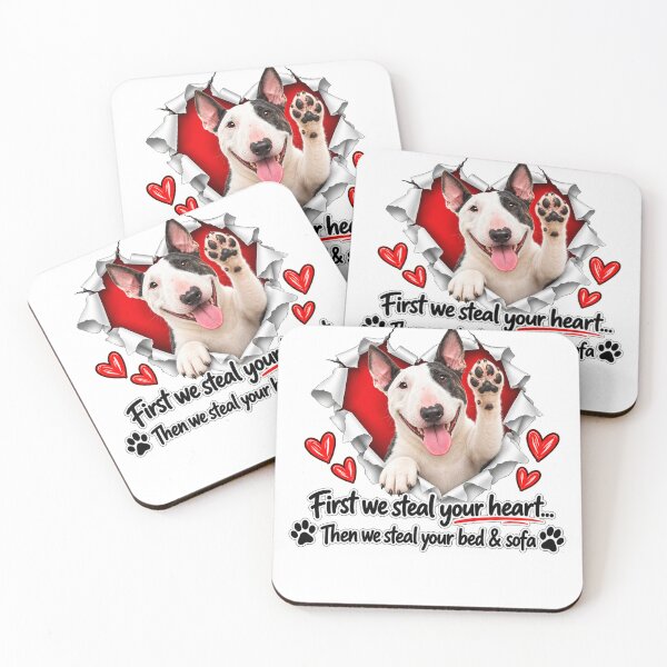 Item preview, Funny Bull Terrier Dog Sofa Quote designed and sold by luu phong.