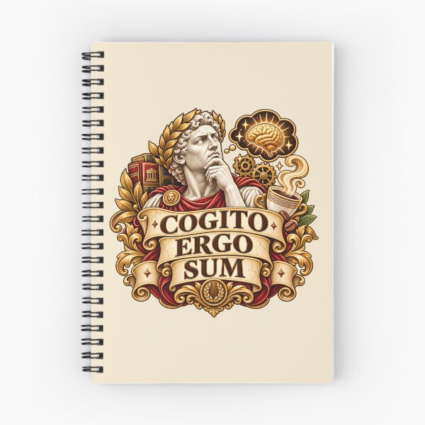 Item preview, Cogito Ergo Sum – Latin Philosophy Quote Classical Thinker Design designed and sold by MetaModel Editions.