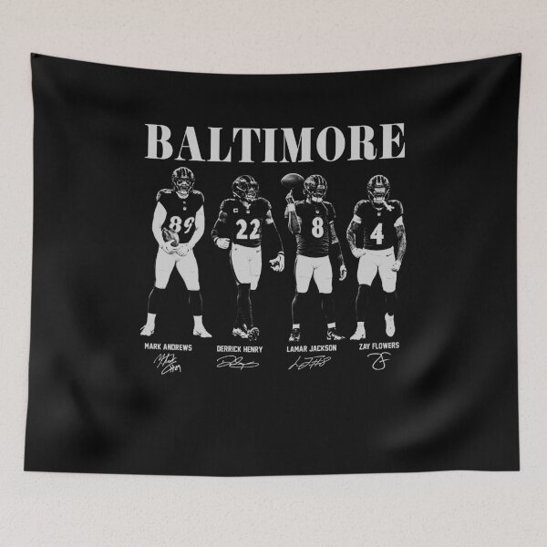 Item preview, Baltimore Football Four Star Players designed and sold by AnanamorphArter.