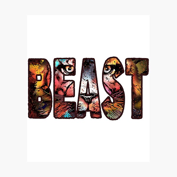 Item preview, Beast Tiger Words Creative Design Every Women Man Will Desire Unleash Your Beast Gift Idea designed and sold by mary-curtis.