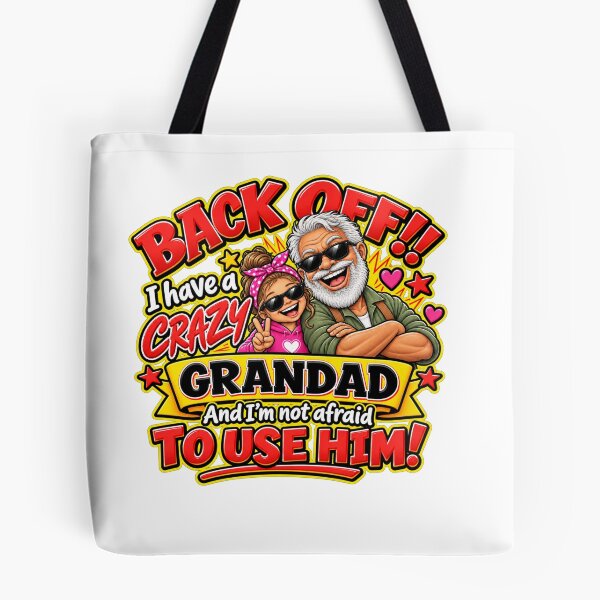 Item preview, Funny Crazy Grandad & Granddaughter Gift – Back Off Grandad designed and sold by mygiftideas.
