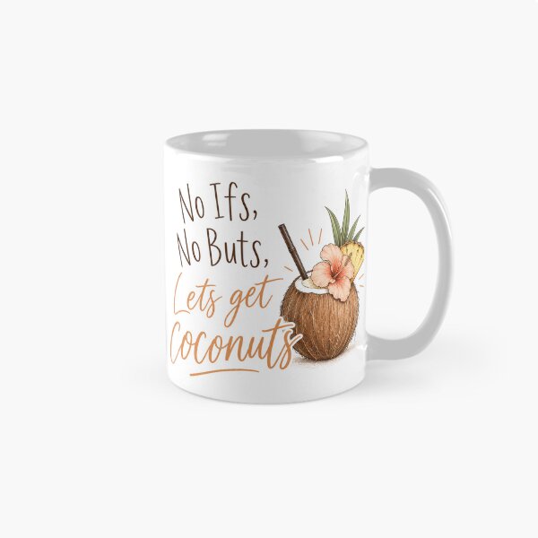 Item preview, No Ifs, No Buts, Let's Get Coconuts — Tropical Cocktail Print, Tropic of Tipsy designed and sold by IsleAmore.