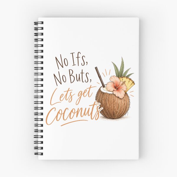 Item preview, No Ifs, No Buts, Let's Get Coconuts — Tropical Cocktail Print, Tropic of Tipsy designed and sold by IsleAmore.