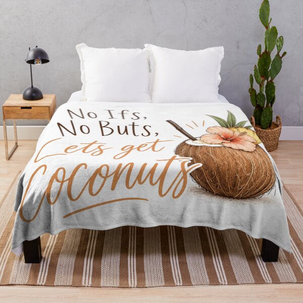 Item preview, No Ifs, No Buts, Let's Get Coconuts — Tropical Cocktail Print, Tropic of Tipsy designed and sold by IsleAmore.