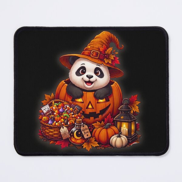 Item preview, Cute Spooky Panda Halloween Pumpkin Witch Hat designed and sold by EnginerdStudio.