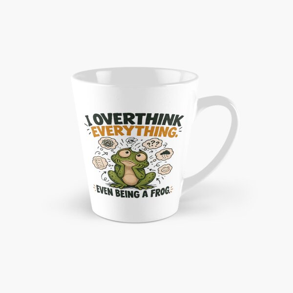 Item preview, I Overthink Everything Even Being a Frog – Funny Frog Humor designed and sold by Colorful Idea.