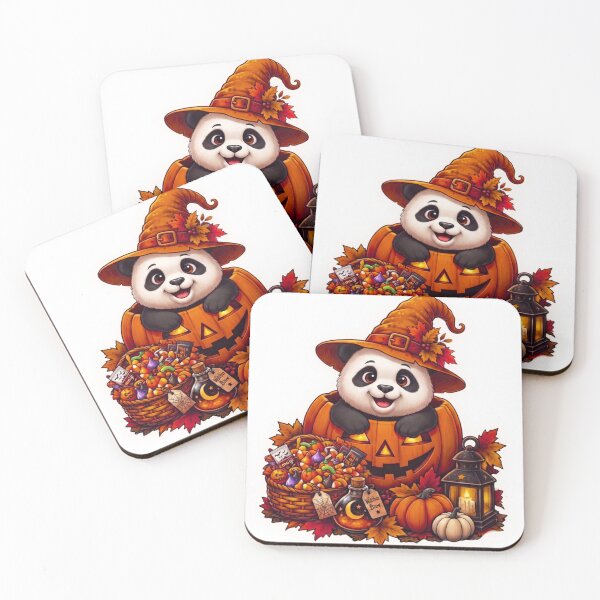Item preview, Cute Spooky Panda Halloween Pumpkin Witch Hat designed and sold by EnginerdStudio.