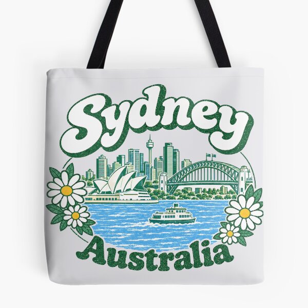 Item preview, Sydney Australia Cute Floral Skyline designed and sold by HowToCanadian.