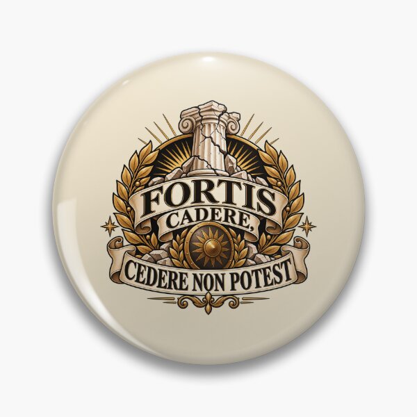 Item preview, Fortis Cadere Cedere Non Potest – Latin Strength Quote Roman Design designed and sold by MetaModel Editions.