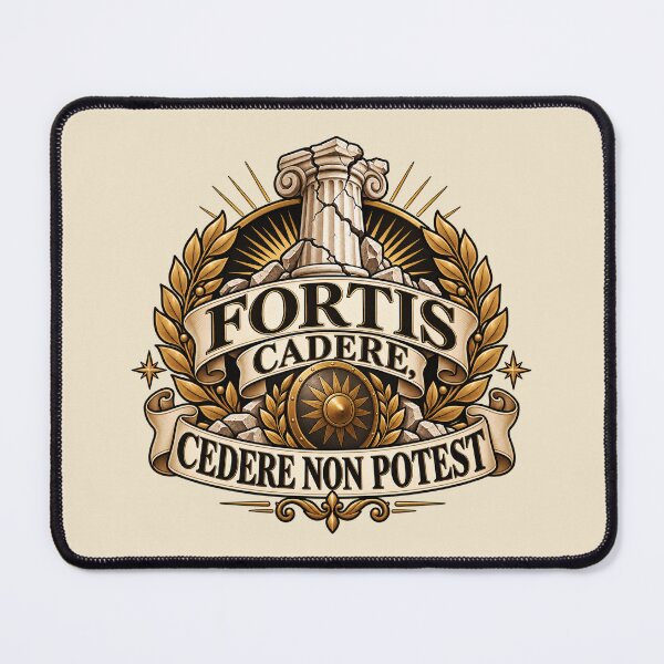 Item preview, Fortis Cadere Cedere Non Potest – Latin Strength Quote Roman Design designed and sold by MetaModel Editions.
