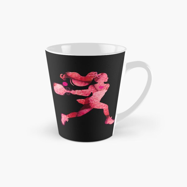 Item preview, Pink Lychee Texture Women's Pickleball Player Silhouette – Vibrant Sports Art designed and sold by Wennebabs.