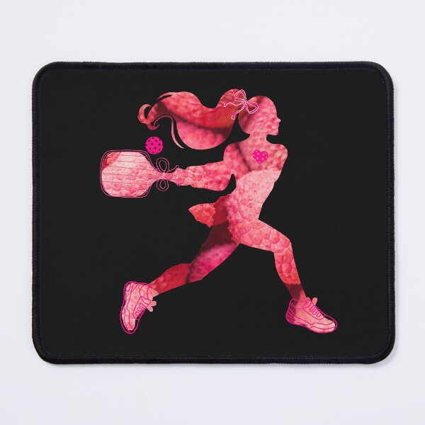 Item preview, Pink Lychee Texture Women's Pickleball Player Silhouette – Vibrant Sports Art designed and sold by Wennebabs.