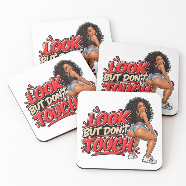 Item preview, Look But Don’t Touch Funny Cheeky Woman designed and sold by mygiftideas.