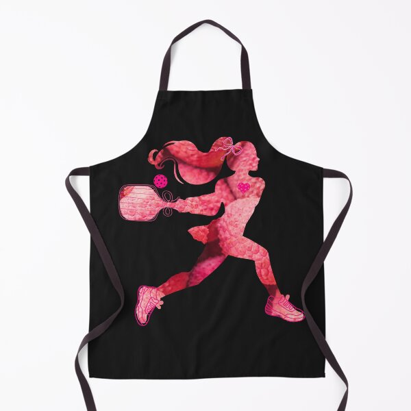 Item preview, Pink Lychee Texture Women's Pickleball Player Silhouette – Vibrant Sports Art designed and sold by Wennebabs.