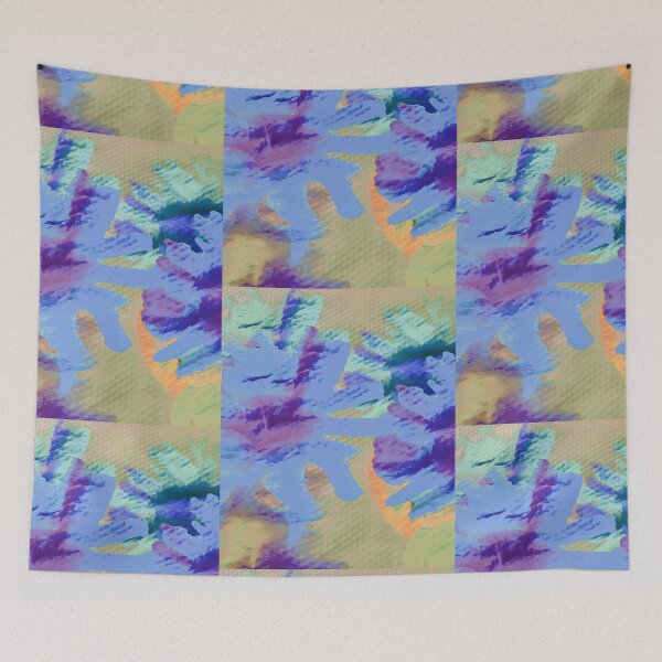 Item preview, Paper flowers cornflower olive designed and sold by bekki smith.