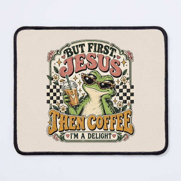 Item preview, Funny Christian Frog, Jesus Thinks I'm a Delight, Faith Based Humor, Cute Frog Gift for Women designed and sold by Quiajia.