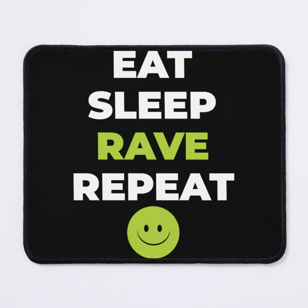 Item preview, Fatboy Slim Shirt Eat Sleep Rave Repeat designed and sold by grettel-hock.