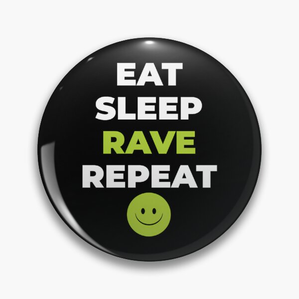 Item preview, Fatboy Slim Shirt Eat Sleep Rave Repeat designed and sold by grettel-hock.