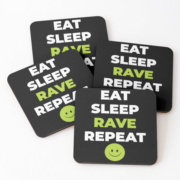 Item preview, Fatboy Slim Shirt Eat Sleep Rave Repeat designed and sold by grettel-hock.