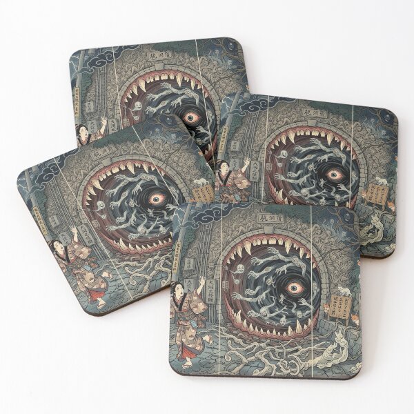 Item preview, The Yokai Tunnel - Japanese Ukiyo-e Horror Art designed and sold by manbou-japan.