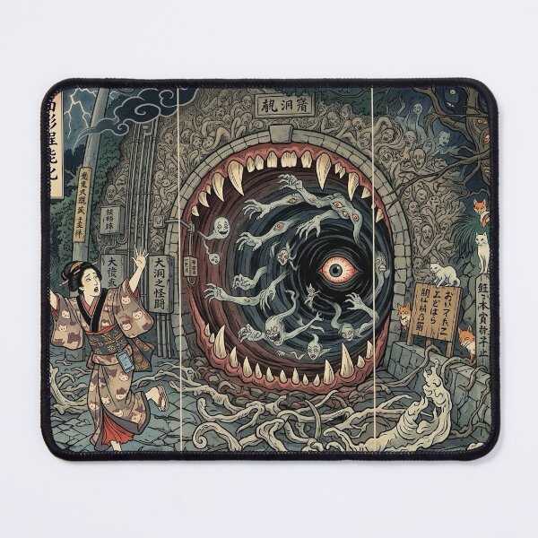 Item preview, The Yokai Tunnel - Japanese Ukiyo-e Horror Art designed and sold by manbou-japan.