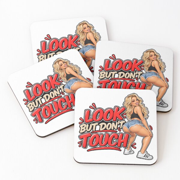 Item preview, Look But Don’t Touch Funny Sassy Woman designed and sold by mygiftideas.