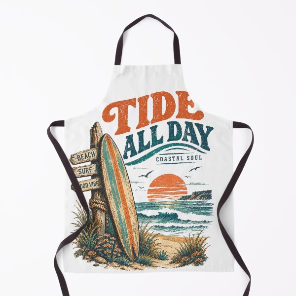 Item preview, Tide All Day Coastal Soul Vintage Surf Beach Sunset Design designed and sold by @SHINTOSARTSTORE.
