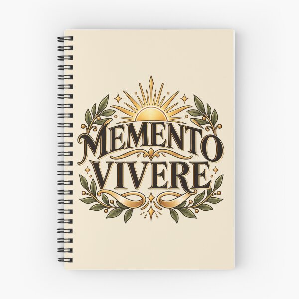 Item preview, Memento Vivere – Remember to Live Latin Quote Classical Design designed and sold by MetaModel Editions.